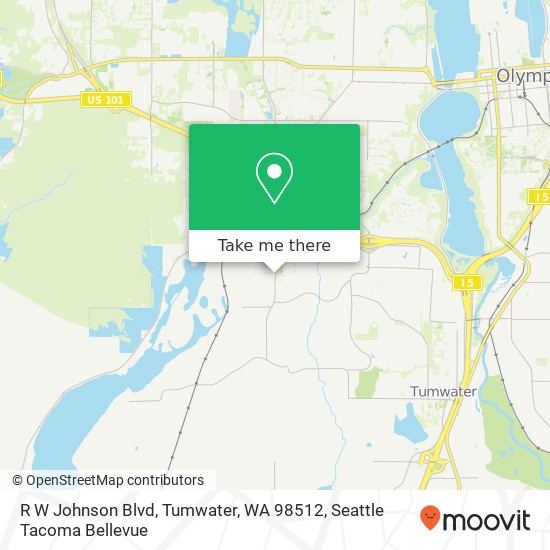 Mapa de R W Johnson Blvd, Tumwater, WA 98512