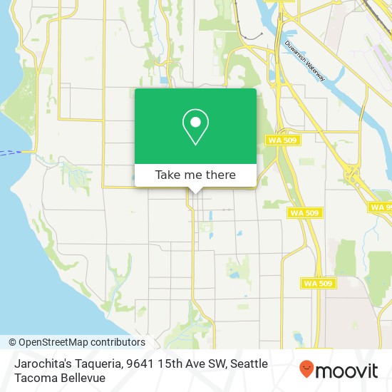 Jarochita's Taqueria, 9641 15th Ave SW map