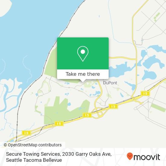Mapa de Secure Towing Services, 2030 Garry Oaks Ave