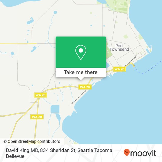 Mapa de David King MD, 834 Sheridan St