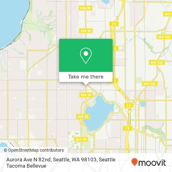 Aurora Ave N 82nd, Seattle, WA 98103 map