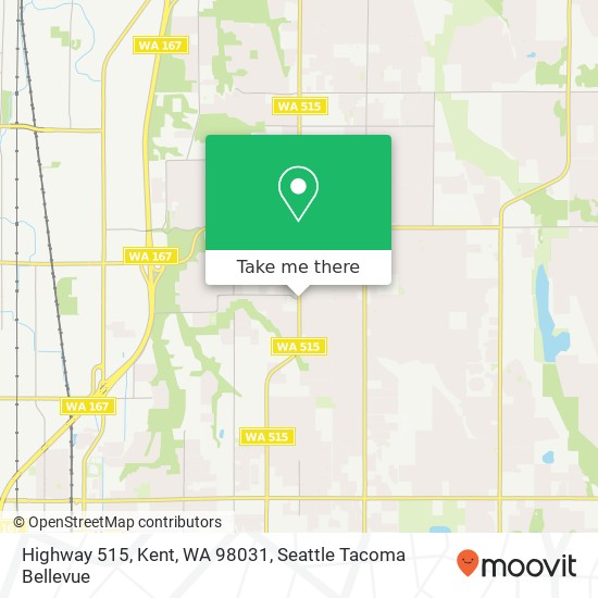 Mapa de Highway 515, Kent, WA 98031