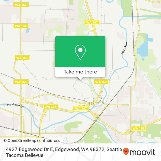 Mapa de 4927 Edgewood Dr E, Edgewood, WA 98372