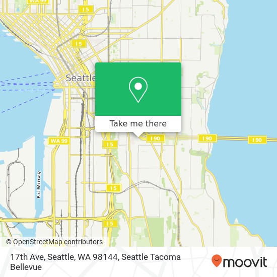 Mapa de 17th Ave, Seattle, WA 98144