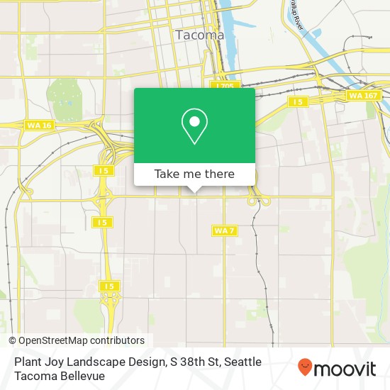 Plant Joy Landscape Design, S 38th St map