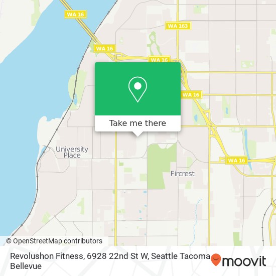Mapa de Revolushon Fitness, 6928 22nd St W