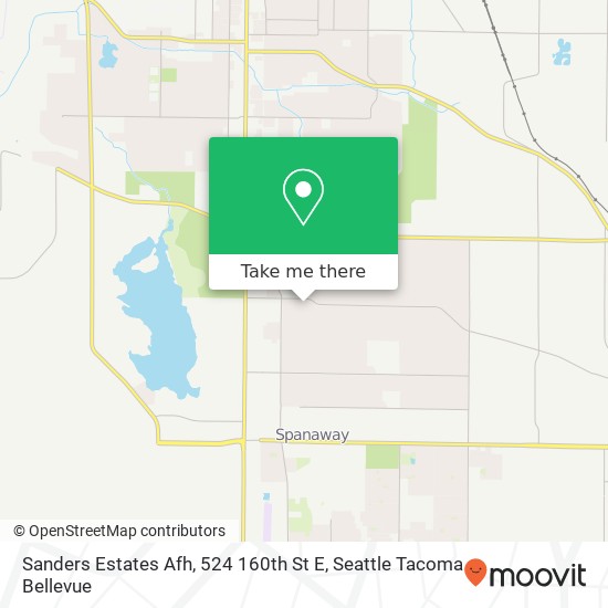 Mapa de Sanders Estates Afh, 524 160th St E