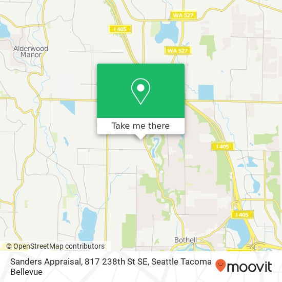 Sanders Appraisal, 817 238th St SE map