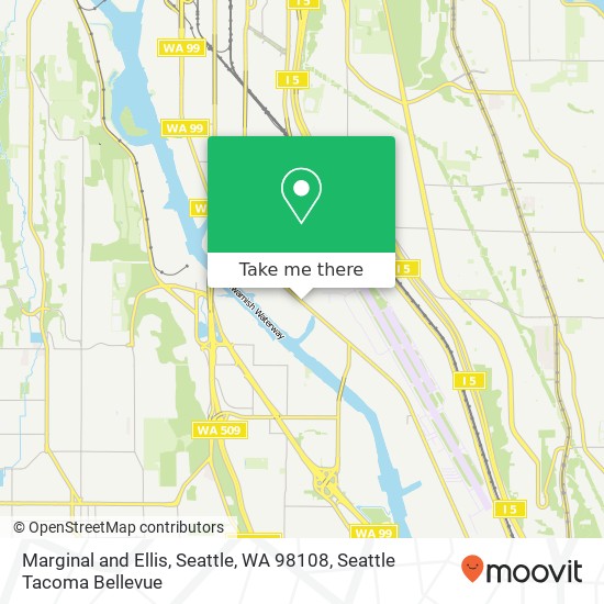 Mapa de Marginal and Ellis, Seattle, WA 98108