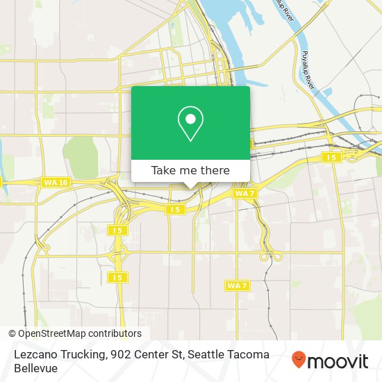 Mapa de Lezcano Trucking, 902 Center St