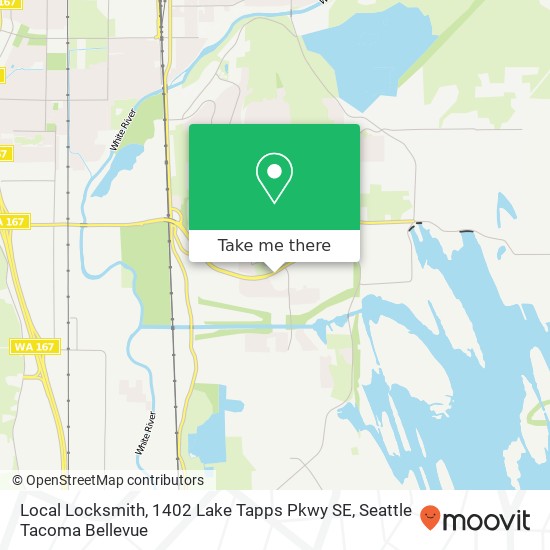 Mapa de Local Locksmith, 1402 Lake Tapps Pkwy SE