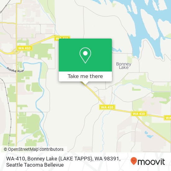 Mapa de WA-410, Bonney Lake (LAKE TAPPS), WA 98391