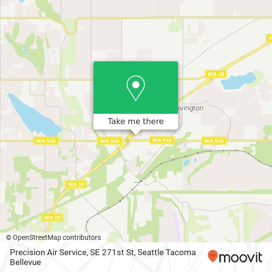 Precision Air Service, SE 271st St map
