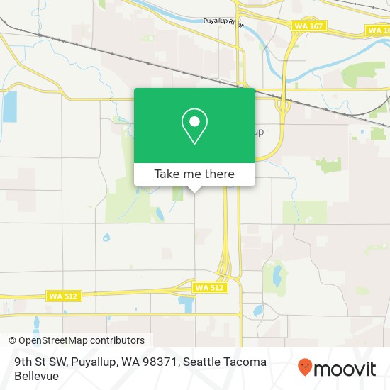 Mapa de 9th St SW, Puyallup, WA 98371