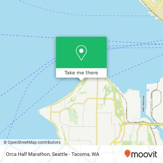 Orca Half Marathon map