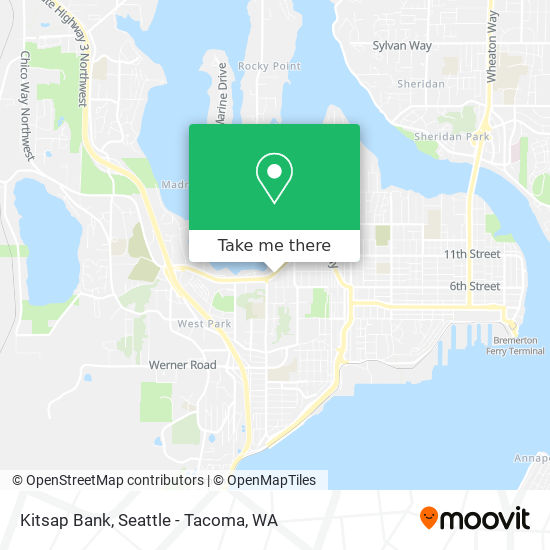 Kitsap Bank map