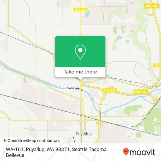 Mapa de WA-161, Puyallup, WA 98371