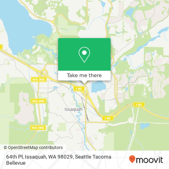 Mapa de 64th Pl, Issaquah, WA 98029