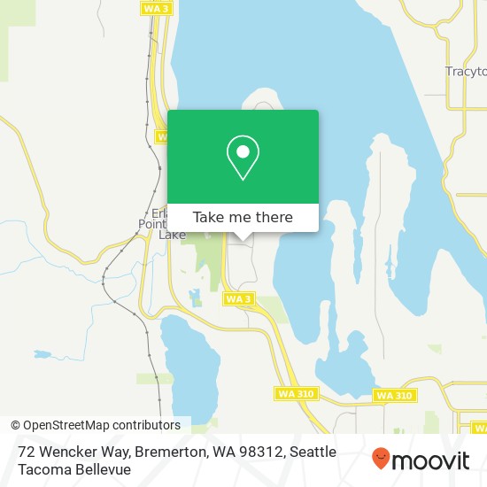 Mapa de 72 Wencker Way, Bremerton, WA 98312