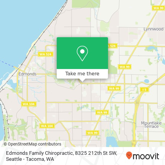 Mapa de Edmonds Family Chiropractic, 8325 212th St SW