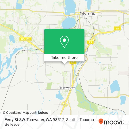 Mapa de Ferry St SW, Tumwater, WA 98512