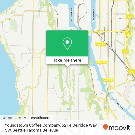 Youngstown Coffee Company, 5214 Delridge Way SW map