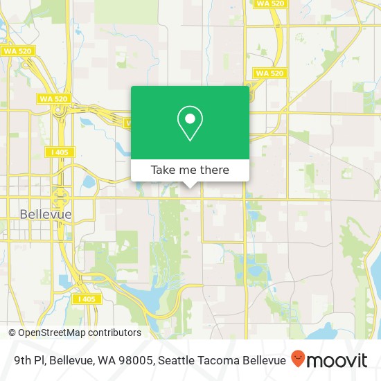 Mapa de 9th Pl, Bellevue, WA 98005