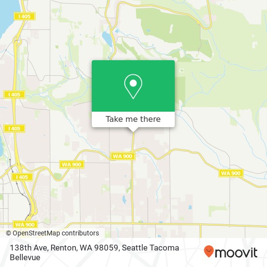 Mapa de 138th Ave, Renton, WA 98059