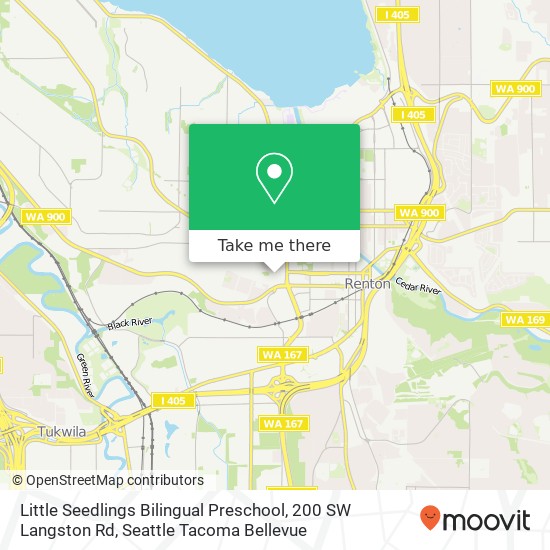 Mapa de Little Seedlings Bilingual Preschool, 200 SW Langston Rd