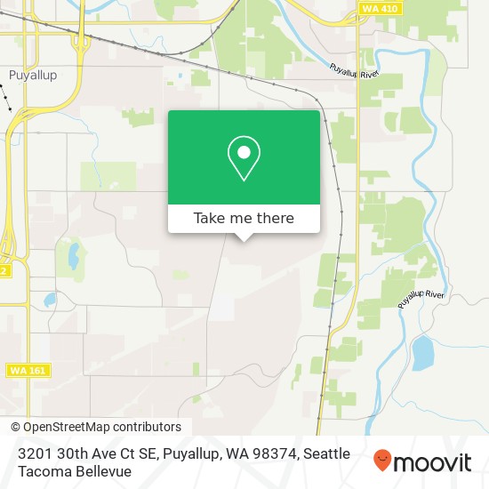 Mapa de 3201 30th Ave Ct SE, Puyallup, WA 98374