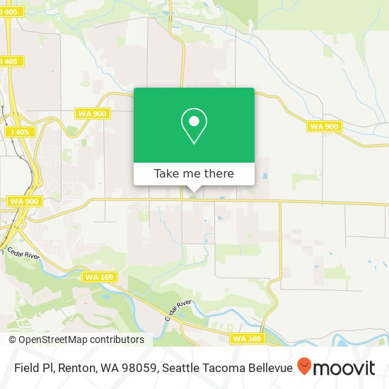 Field Pl, Renton, WA 98059 map