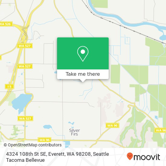 Mapa de 4324 108th St SE, Everett, WA 98208