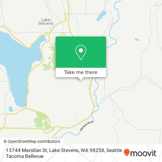 Mapa de 13744 Meridian St, Lake Stevens, WA 98258