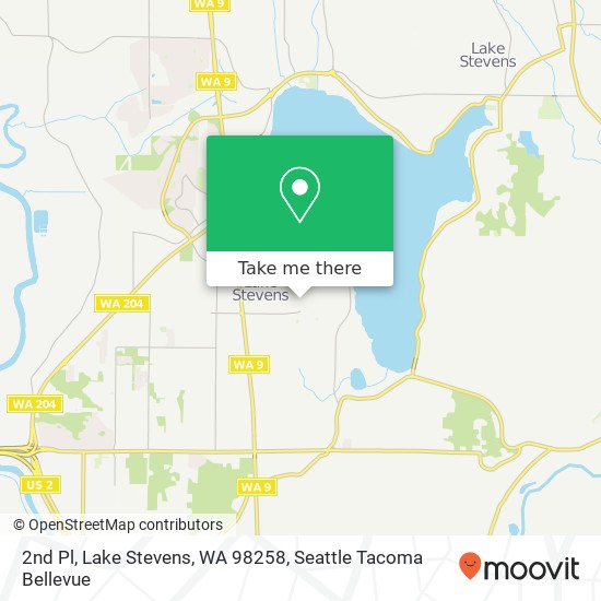 Mapa de 2nd Pl, Lake Stevens, WA 98258