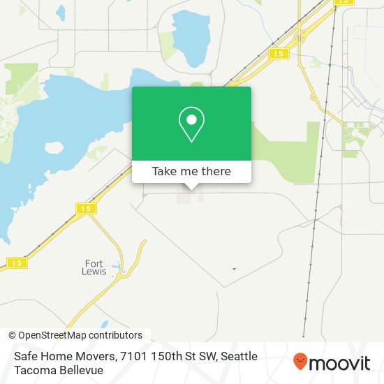 Safe Home Movers, 7101 150th St SW map