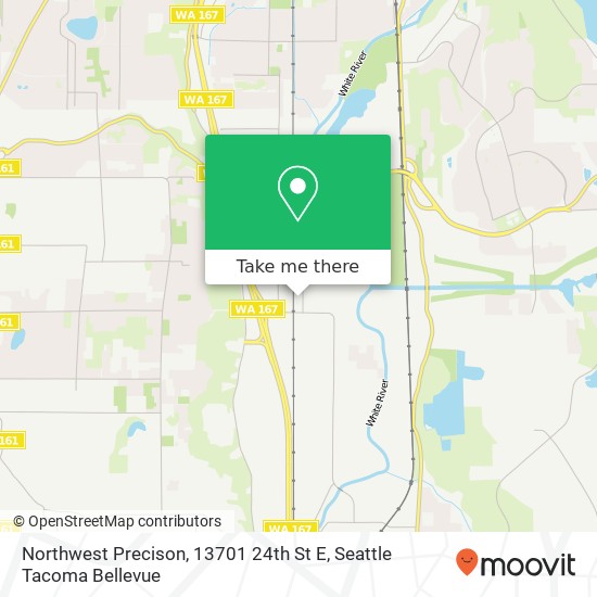 Mapa de Northwest Precison, 13701 24th St E