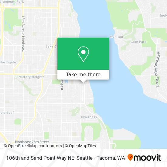 Mapa de 106th and Sand Point Way NE