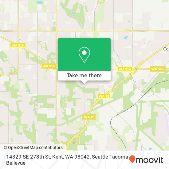 14329 SE 278th St, Kent, WA 98042 map