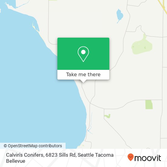 Mapa de Calvin's Conifers, 6823 Sills Rd