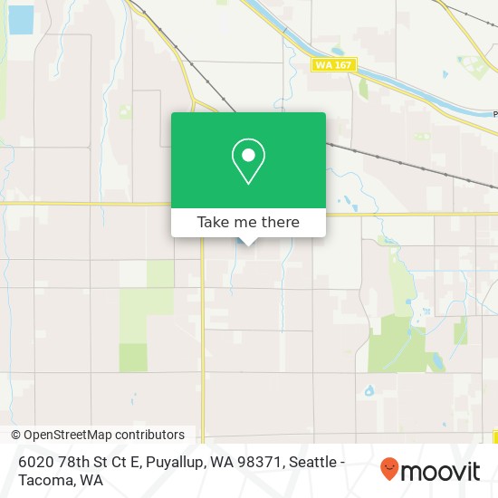 Mapa de 6020 78th St Ct E, Puyallup, WA 98371