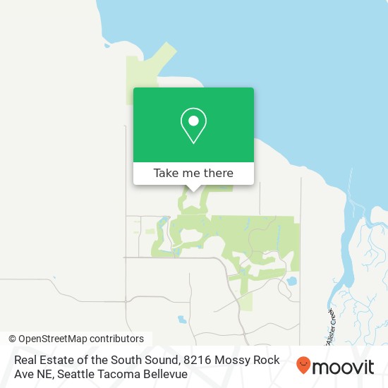 Mapa de Real Estate of the South Sound, 8216 Mossy Rock Ave NE