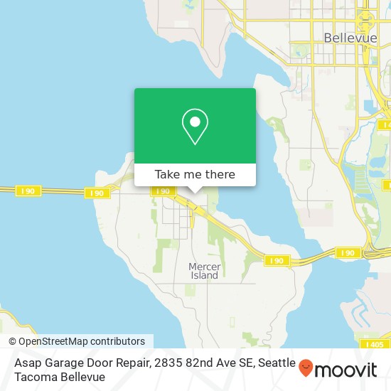 Asap Garage Door Repair, 2835 82nd Ave SE map