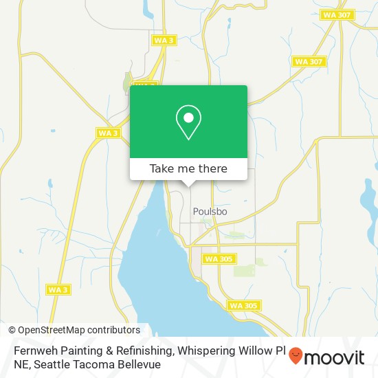 Mapa de Fernweh Painting & Refinishing, Whispering Willow Pl NE
