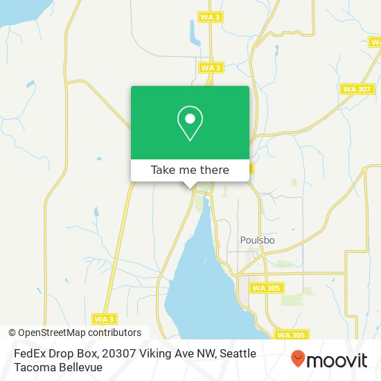 FedEx Drop Box, 20307 Viking Ave NW map