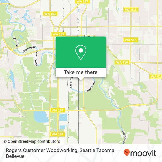 Mapa de Rogers Customer Woodworking