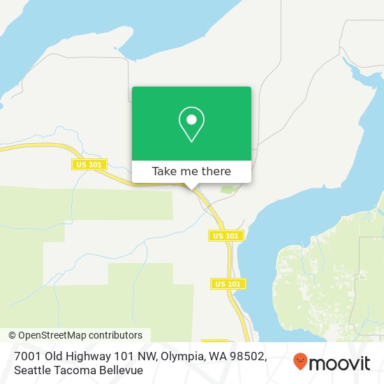 Mapa de 7001 Old Highway 101 NW, Olympia, WA 98502