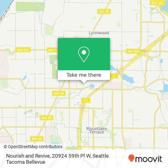 Mapa de Nourish and Revive, 20924 59th Pl W