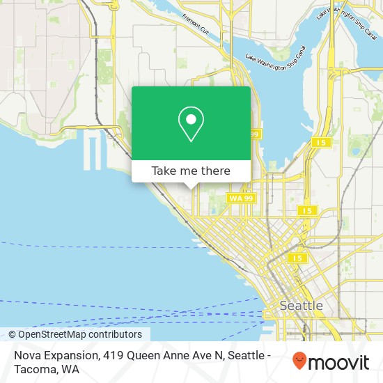 Mapa de Nova Expansion, 419 Queen Anne Ave N