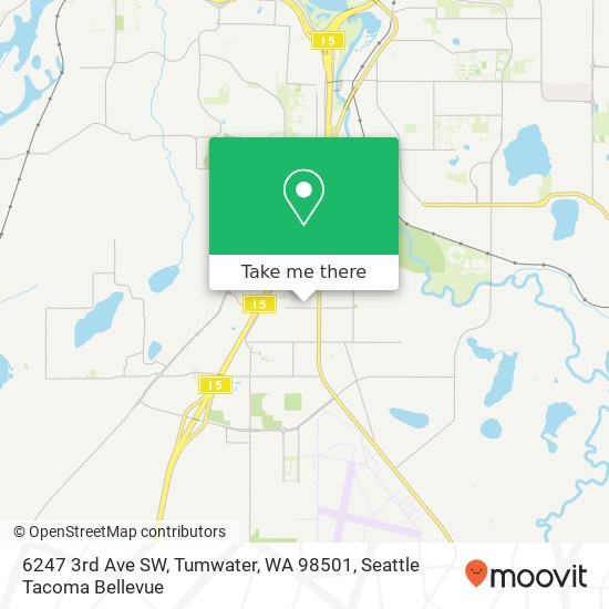 6247 3rd Ave SW, Tumwater, WA 98501 map