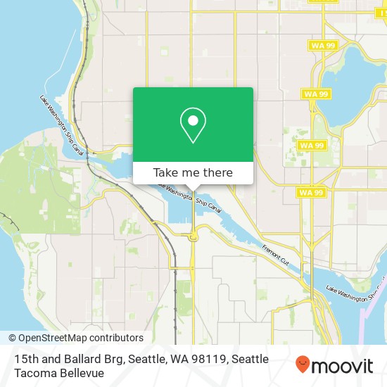15th and Ballard Brg, Seattle, WA 98119 map